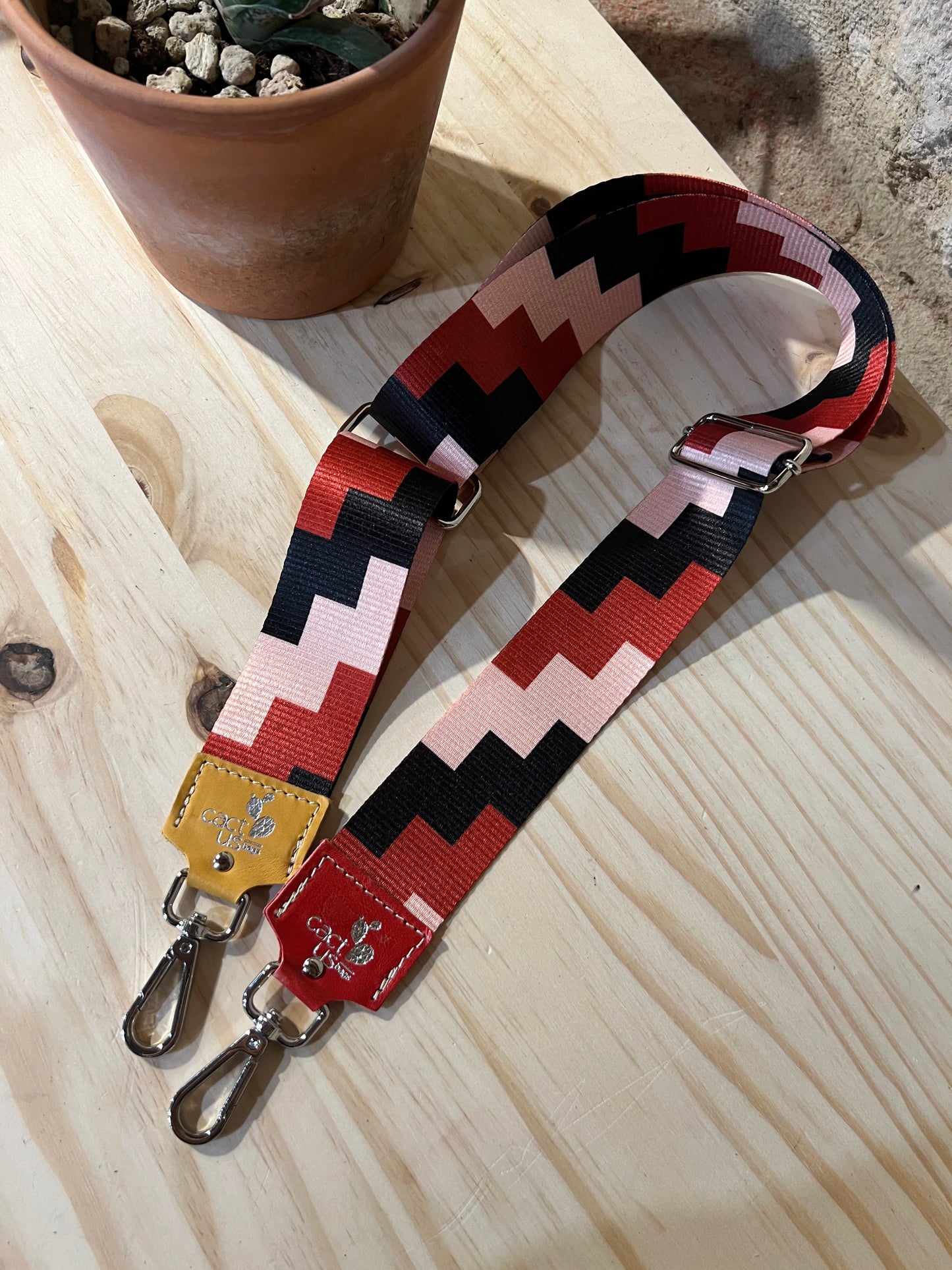 TRACOLLA IN TESSUTO, FINITURE IN ARGENTO, LARGHEZZA 5 CM