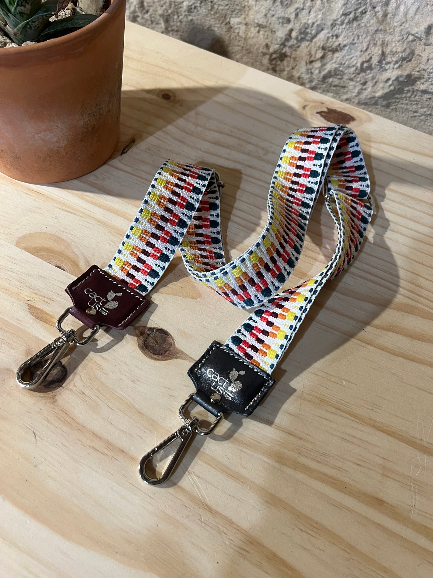 TRACOLLA IN TESSUTO, FINITURE IN ARGENTO, LARGHEZZA 4 CM