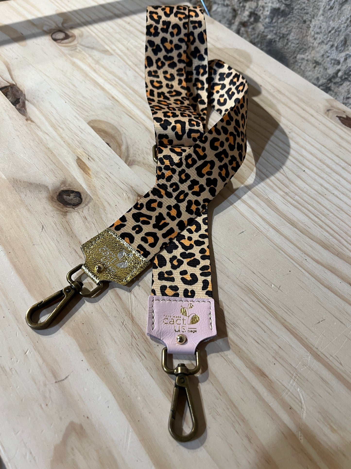TRACOLLA IN TESSUTO, FINITURE IN OTTONE LARGHEZZA 5 CM