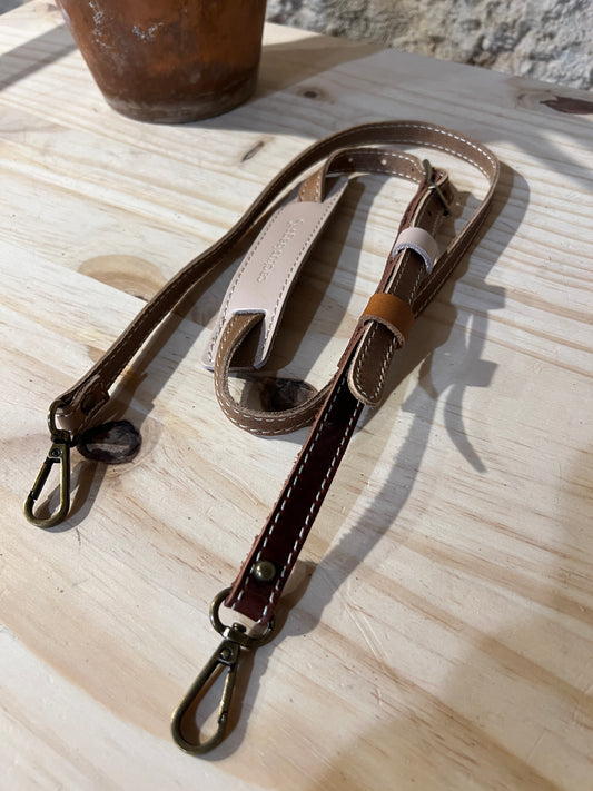 TRACOLLA IN PELLE accessori in Ottone