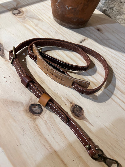 TRACOLLA IN PELLE accessori in Ottone