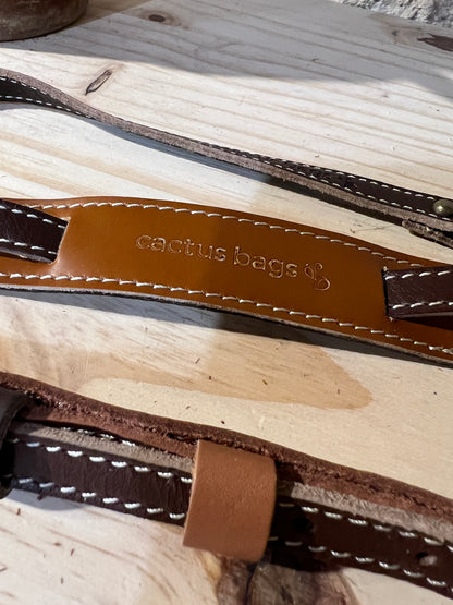 TRACOLLA IN PELLE accessori in Ottone