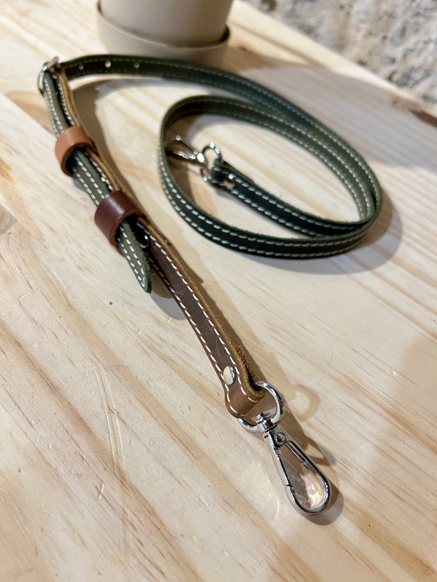TRACOLLA IN PELLE accessori in Argento