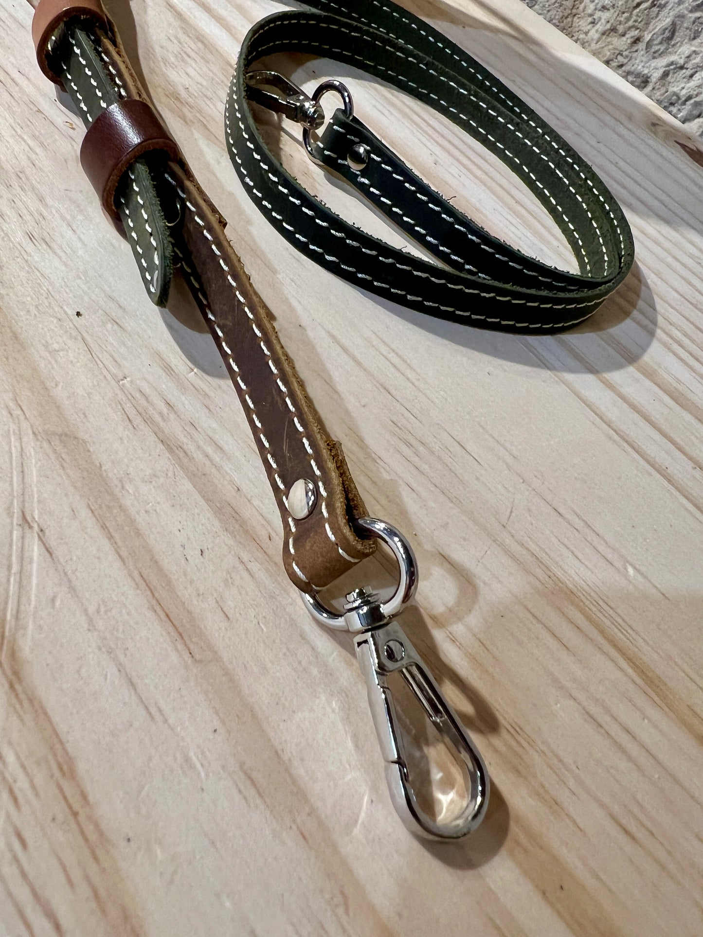 TRACOLLA IN PELLE accessori in Argento
