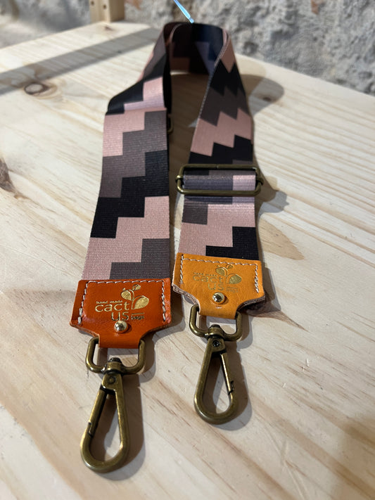 TRACOLLA IN TESSUTO, FINITURE IN OTTONE LARGHEZZA 5 CM