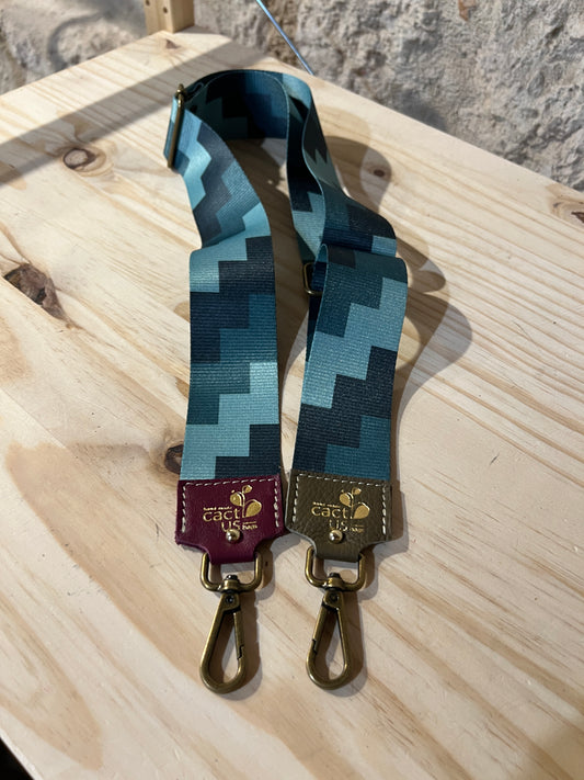 TRACOLLA IN TESSUTO, FINITURE IN OTTONE LARGHEZZA 5 CM