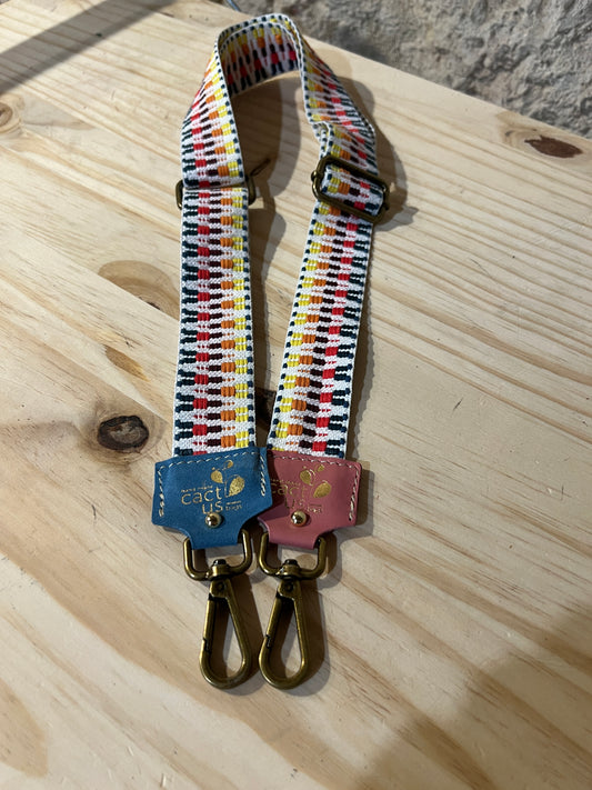 TRACOLLA IN TESSUTO, FINITURE COLOR OTTONE, LARGHEZZA 4 CM