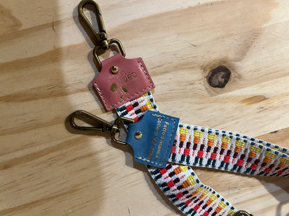TRACOLLA IN TESSUTO, FINITURE COLOR OTTONE, LARGHEZZA 4 CM