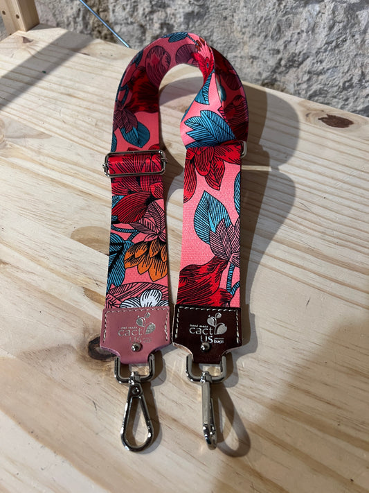 TRACOLLA IN TESSUTO, FINITURE IN ARGENTO LARGHEZZA 5 CM