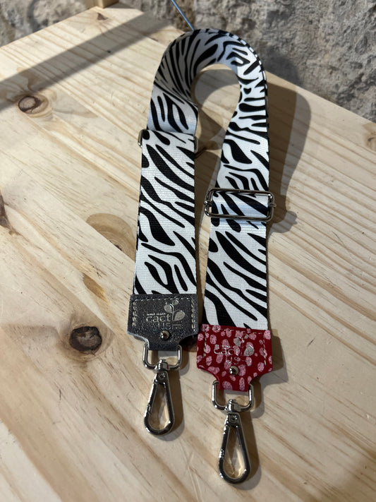TRACOLLA IN TESSUTO, FINITURE IN ARGENTO LARGHEZZA 5 CM