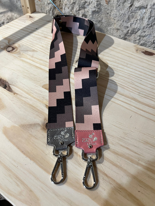 TRACOLLA IN TESSUTO, FINITURE IN ARGENTO LARGHEZZA 5 CM