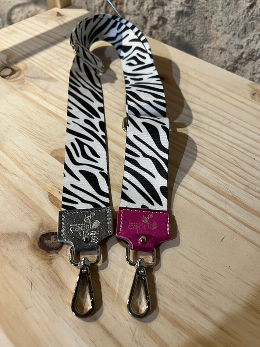 TRACOLLA IN TESSUTO, FINITURE IN ARGENTO LARGHEZZA 5 CM
