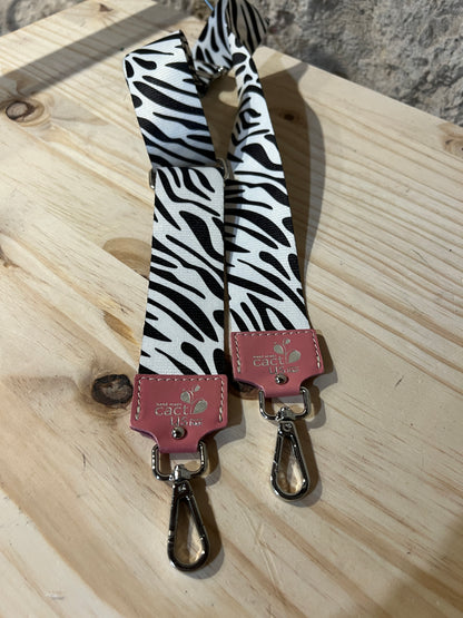 TRACOLLA IN TESSUTO, FINITURE IN ARGENTO LARGHEZZA 5 CM