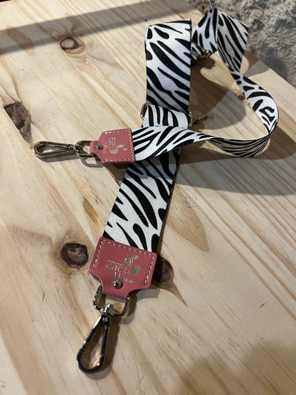 TRACOLLA IN TESSUTO, FINITURE IN ARGENTO LARGHEZZA 5 CM