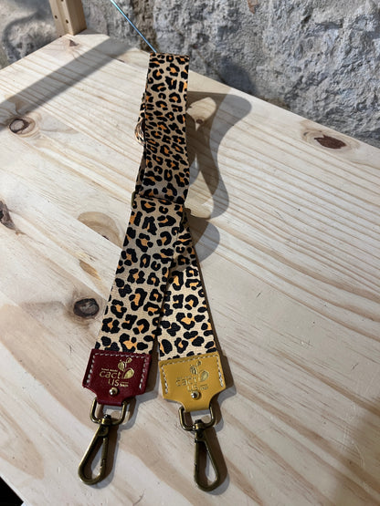 TRACOLLA IN TESSUTO, FINITURE IN OTTONE LARGHEZZA 5 CM