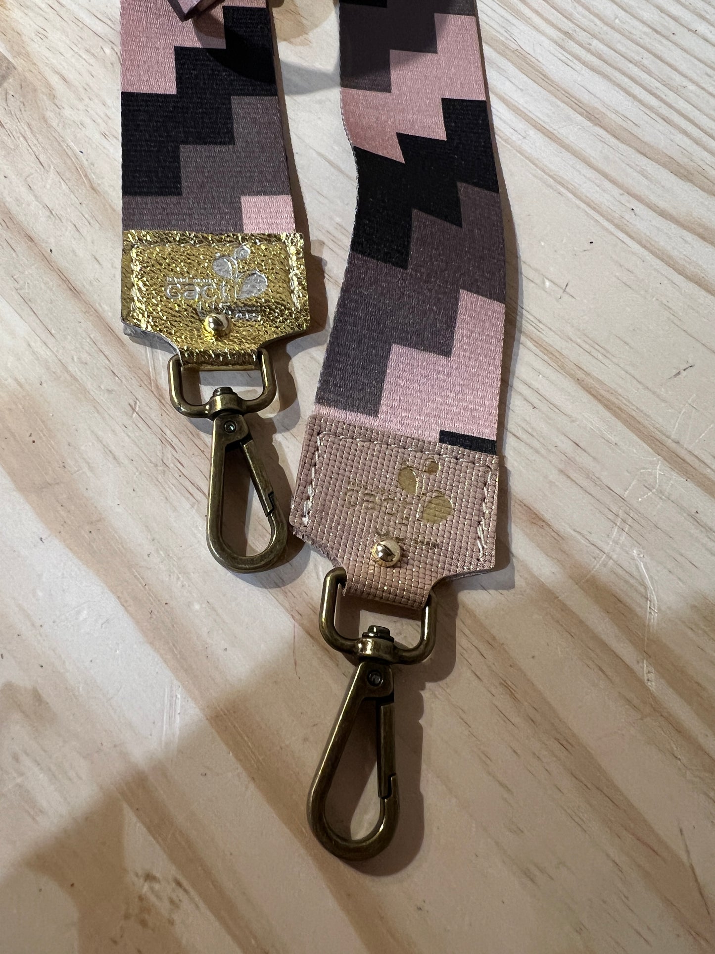 TRACOLLA IN TESSUTO, FINITURE IN OTTONE LARGHEZZA 5 CM