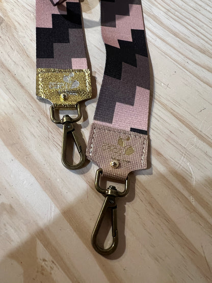 TRACOLLA IN TESSUTO, FINITURE IN OTTONE LARGHEZZA 5 CM